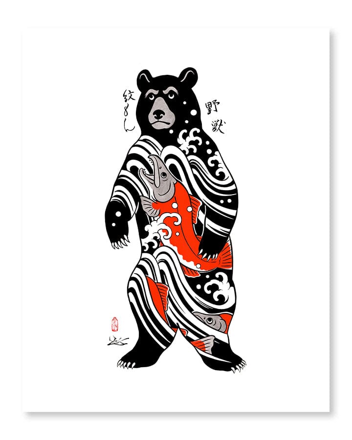 Bear Print Print Monmon Cats 