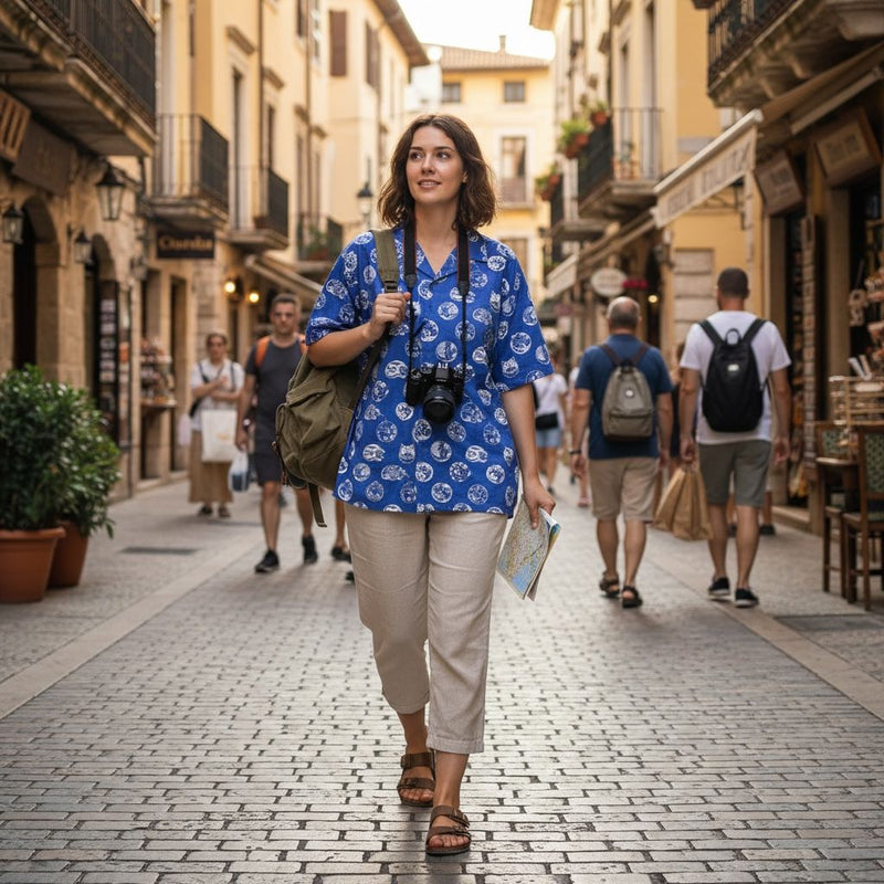 Curled Cat Vacation Shirt Apparel Monmon Cats 