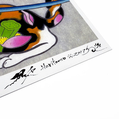 Lotus Neka Mata Signed Print Monmon Cats 