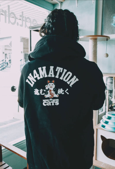 Lucky Cat Zip Up Apparel Monmon Cats 