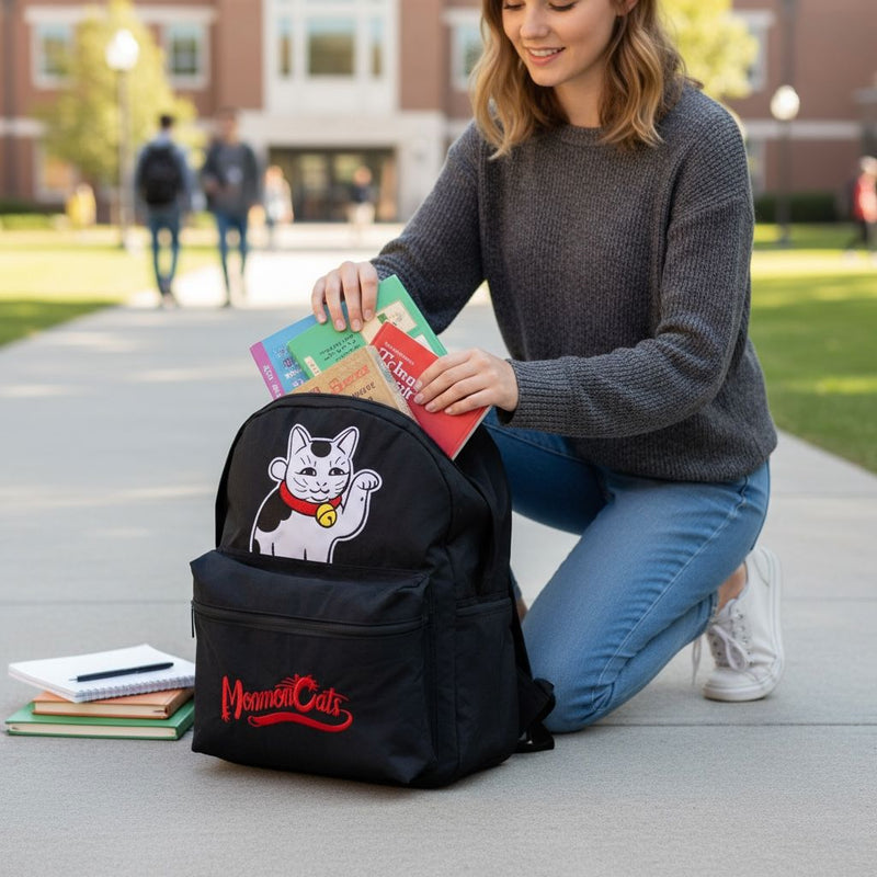 Maneki Cat Backpack Accessories Monmon Cats 