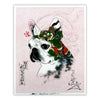 Pink Monmon Dog Signed Print Monmon Cats 