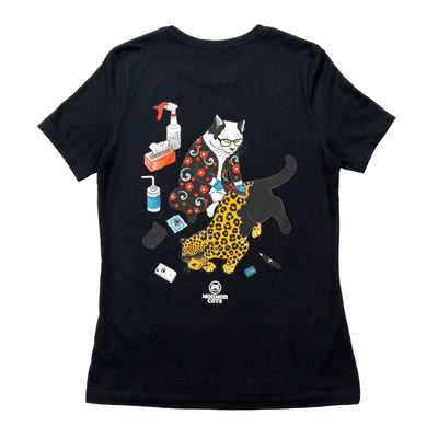 Tebori 2010s Women's Tee Apparel Monmon Cats 