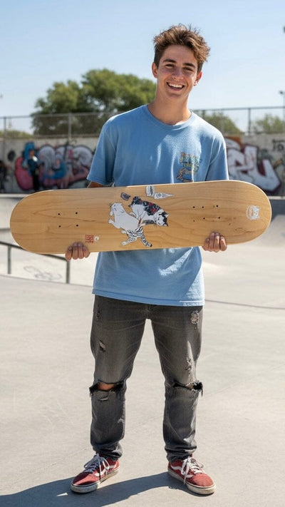 Tebori Cat Skate Deck Skate Monmon Cats 