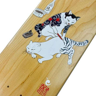 Tebori Cat Skate Deck Skate Monmon Cats 
