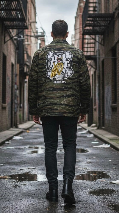 Tiger Skull BDU Jacket Apparel Monmon Cats 