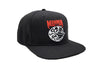 Bone Cat Snapback Apparel Monmon Cats Black 
