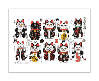 Complete Flash Print Set Print Monmon Cats 
