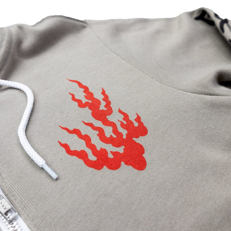 Fuego Gato Zip Up Hoodie Apparel Monmon Cats 
