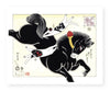 Horse Print Print Monmon Cats 