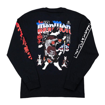 Karajishi Long Sleeve - Black Apparel Monmon Cats 