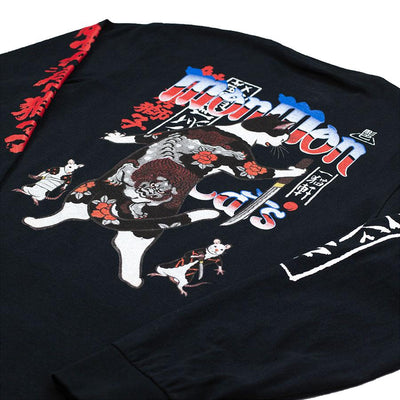 Karajishi Long Sleeve - Black Apparel Monmon Cats 