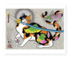 Lotus Neko Mata Print Print Monmon Cats 