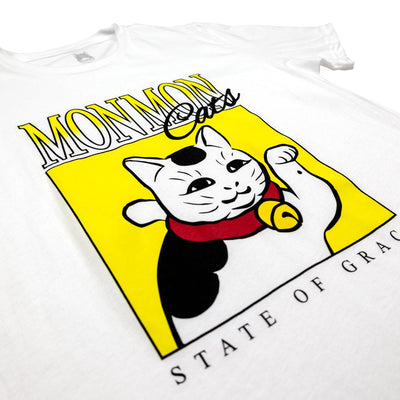 Maneki Box Tee - White Apparel Monmon Cats 