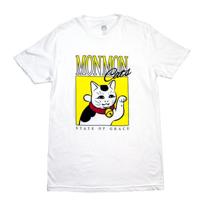 Maneki Box Tee - White Apparel Monmon Cats 