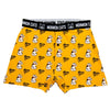Maneki Boxers Apparel Monmon Cats Yellow Small (28-30) 