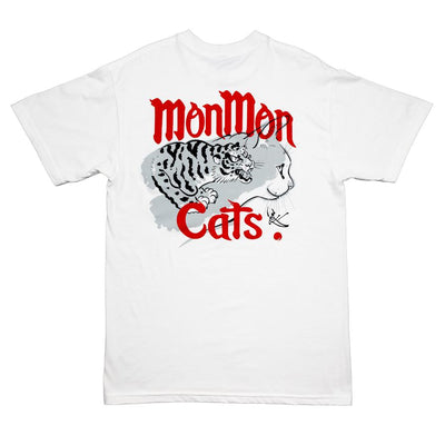 Monmon Tiger Claw Tee - White Apparel Monmon Cats 