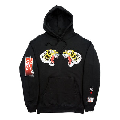 Monmon Tiger Hoodie - Black Apparel Monmon Cats 