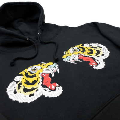 Monmon Tiger Hoodie - Black Apparel Monmon Cats 