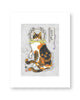 Nekomatta Skull Cat Print Print Monmon Cats 