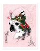 Pink Monmon Dog Print Print Monmon Cats 