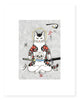 Samurai Cat Print Print Monmon Cats 
