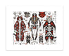 Samurai Flash Print Print Monmon Cats 