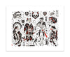 Skeleton Flash Print Print Monmon Cats 